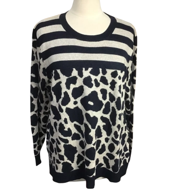 Black Pepper Womens  Size XL Crew Neck Jumper 