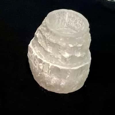Quartz crystal  Column tealite Holder- just gorgeous