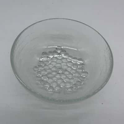 Vintage Glass Cherry Tree Patterned Bowl [S#7]