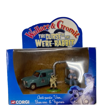 Wallace & Gromit anti-pesto van, bun-vac & figures