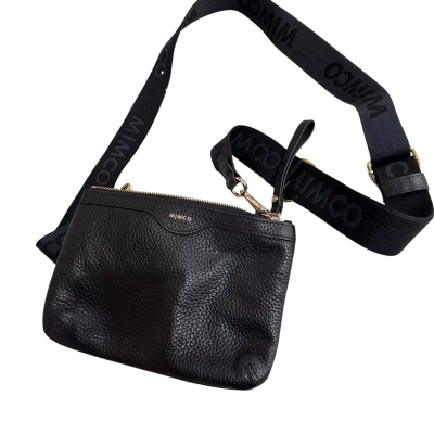 Mimco Womens Duo Black Crossbody bag 