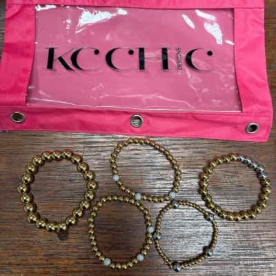  KC Chic Designs -  Beaded Bracelet (x5) *COSTUME 