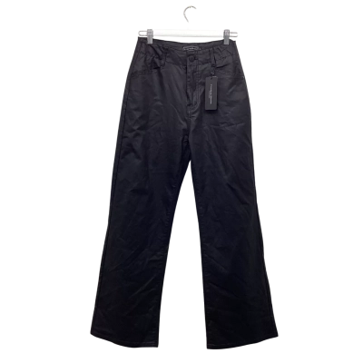 Country Denim Black Coated Leather Look Jean Pants Size 9 BNWT