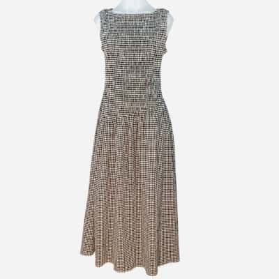 Lily Loves - Espresso Lily Gingham Dress (Size 16)