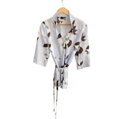 Trent Nathan Womens  Size 16 Floral Top Blue / Brown / Floral / White 