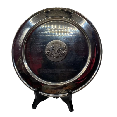 Australian Bicentennial Commemorative Pewter plate