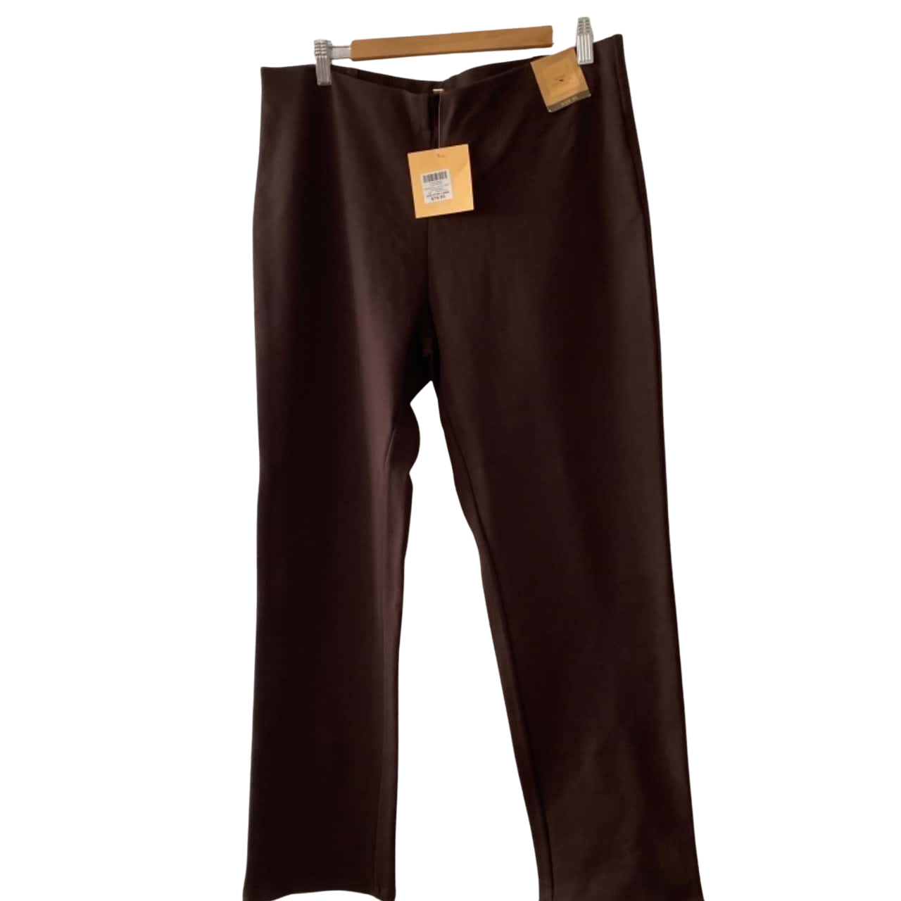 Noni B Womens Pontipullo Pant Size XL Slim Fit Brown (s)