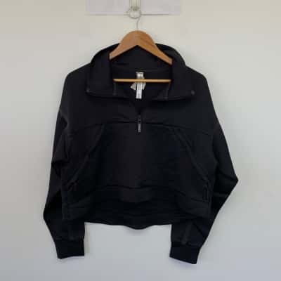 Lorna Jane Black Sport Jumper Size S 