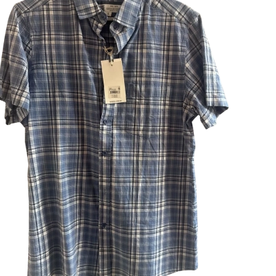 Rivers Mens  Size S Checked Shirt Blue / White 