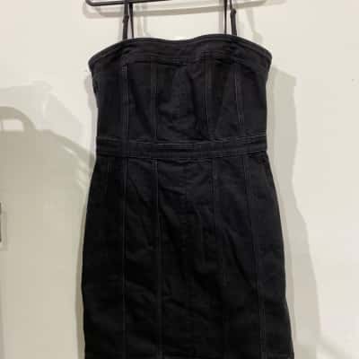 Marcs  Sabrina Strapless Womens  Size 12 Mini Dress Black  RRP$229.95