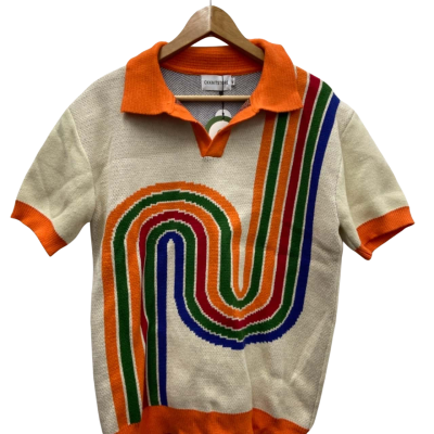 Oxknitstore Men’s Size M V-Neck Jumper Multicoloured 