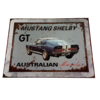 New 5D Australian Muscle Car Placemats 30cm X 40cm Mustang Shelby GT  #2232-1-PP