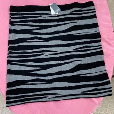beme Womens  Size 26 Midi Skirt Black  / Grey 