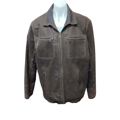 Reserve - Mens Pressed Suede Leather Jacket - M
