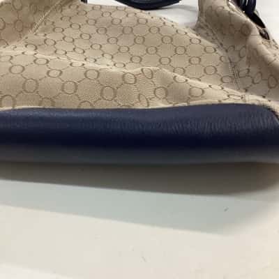 Oroton Womens Shoulder Bag Beige / Blue 