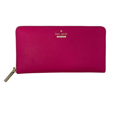 Kate Spade Womens Leather Purse Pink/Gold