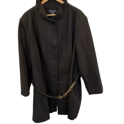 Arna York  Womens  Size 30 / 32 Trench Coat Black  