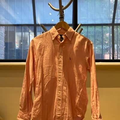 Ralph Lauren Mens  The Iconic Oxford Shirt Pink, Size S-M