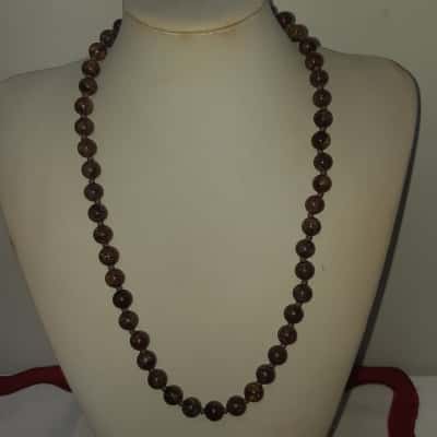 Tiger Eye Large Bead Necklace 
