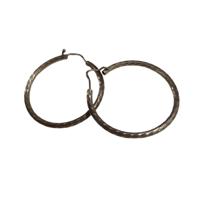 925 hoops Silver 