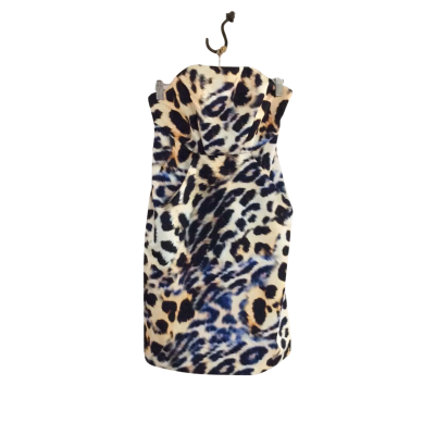 Cameo Women's Size S Sleeveless Dress Animal print / Multicoloured 