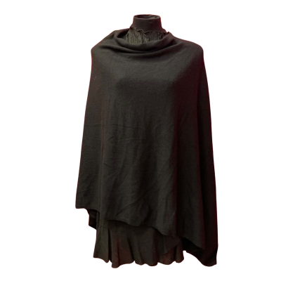  Womens Gasparre Cashmere Shawl (Poncho Style)Size 0 Black  Designer: Rebecca McGeoch