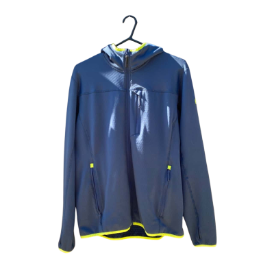 Mens Helly Hansen Size M Performance Jacket Navy Blue/Neon Green