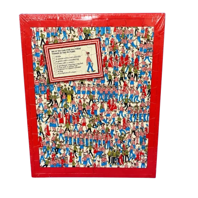 Where's Wally? Framed Jigsaw Puzzle Character Search Wall Art