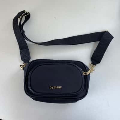 By Maay Aly Black Clutch Cross Body Bag