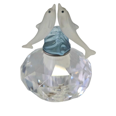 Swarovski Crystal Dolphins Secrets Perfume Bottle.