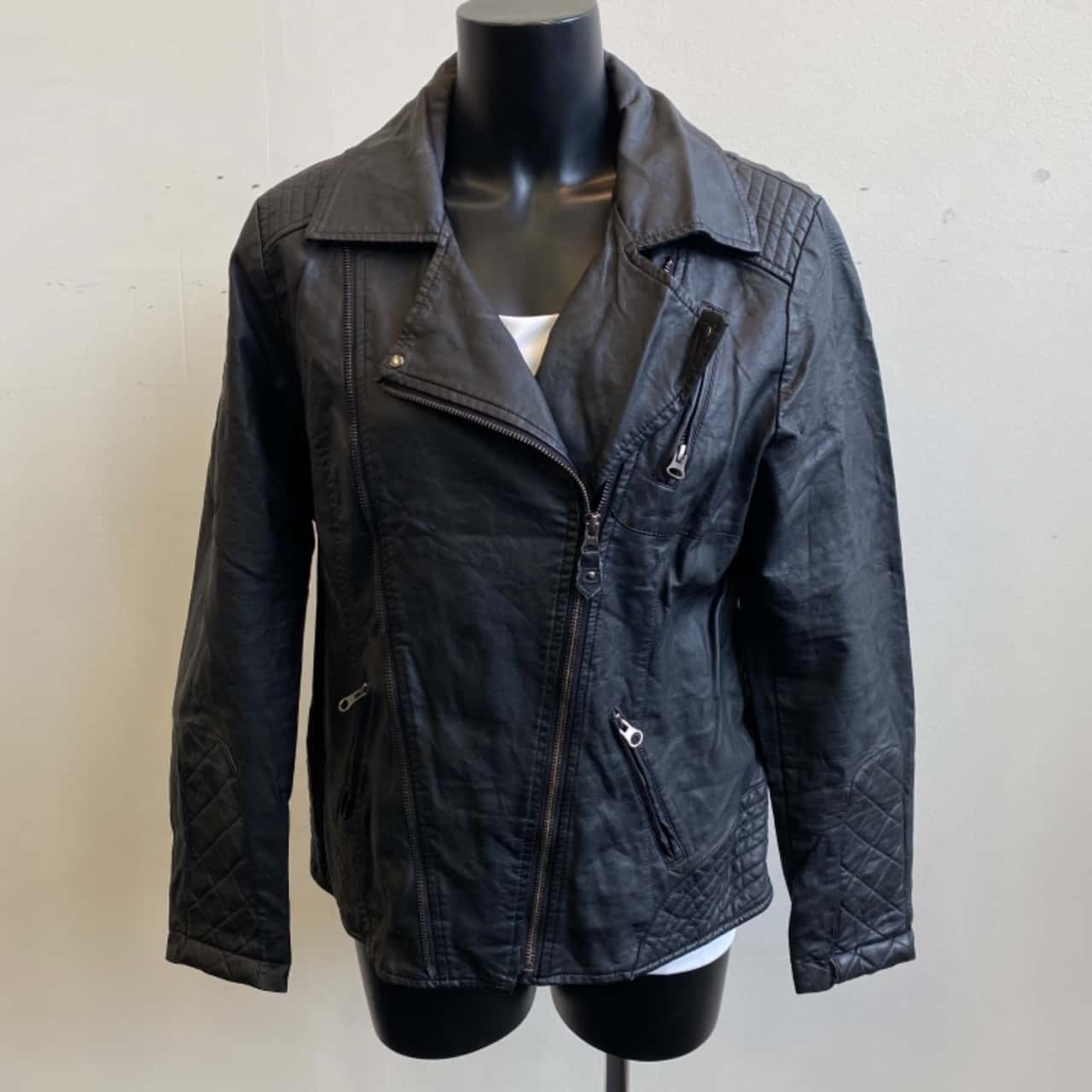 papaya leather jacket