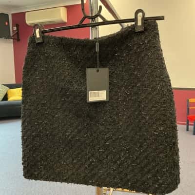 Decjuba Womens  Size 10 Mini Skirt Black  
