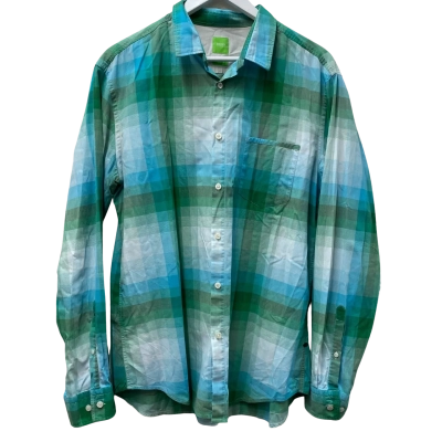 Boss Hugo Boss Mens  Size XL Checked / Green 