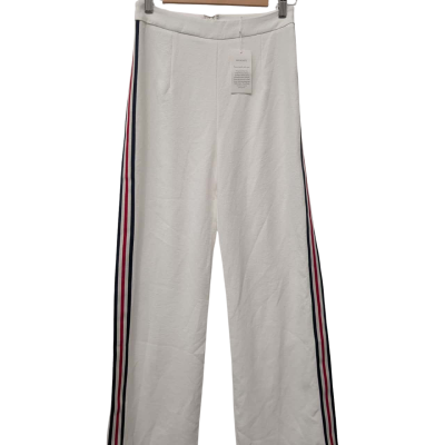 Kookai Womens White Paints with Strip - Size 36 