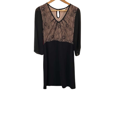 BNWT Alannah Hill Womens  Size 14 Black  / Pink  dress