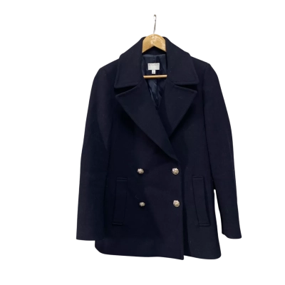 Witchery Womens  Size 6 Short Coat Navy Blue