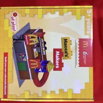 Ronald McDonald House Macca’s Makers LEGO box