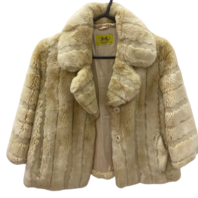 Juicy Couture Womens  Size 4 Cropped Jacket Beige 