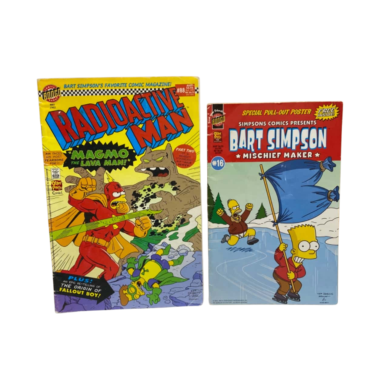 RADIOACTIVE MAN #88 & BART SIMPSON MISCHIEF MAKER #16