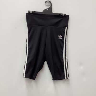 Adidas Womens  Size 10  Short Leggings Black  / White 