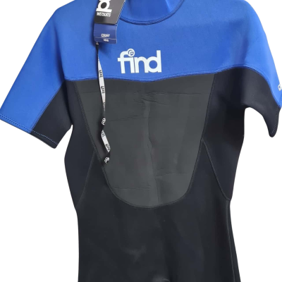  NEW Mens Short Wetsuit. Size XXL Black & Blue 