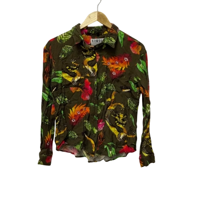 Vintage Komodo Womens  Size 1 Blouse Multicoloured / Olive 