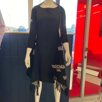 Unbranded Women's Knit Shrug/Open Cardigan/Wrap/Scarf Size 1  Black & White