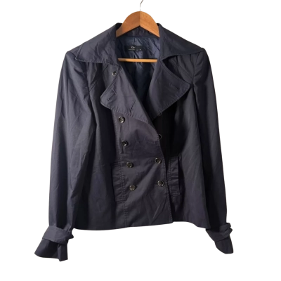 Cue Womens  Size 12 Suit Jacket Navy Blue 