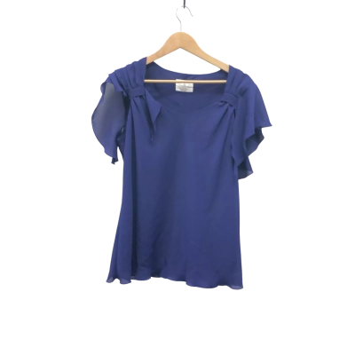 Pins&Needles Vintage Womens  Size 16 Short Sleeve Top Blue 