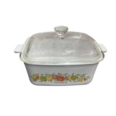 Vintage Corning Ware Spice of Life Casserole Dish with Lid 