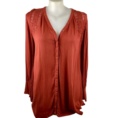 Free People Womens  Size 18 / 20 Long Sleeve Shirt Bronze 