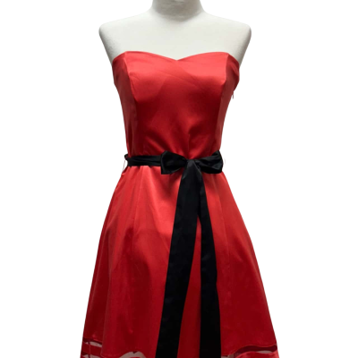  Womens  Size 10 Babydoll Dress Red 