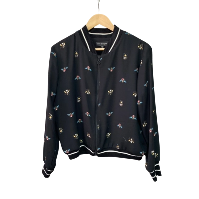Ana Alcazar Womens  Size 42 Bomber Jacket Black  