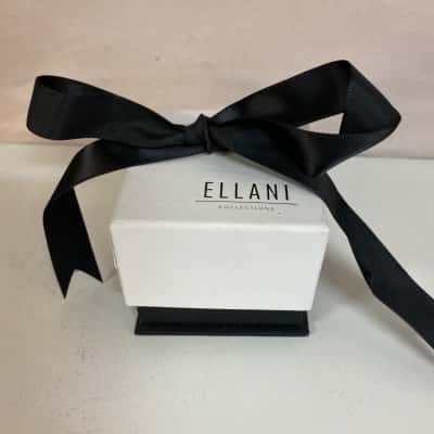 Ellani 925 Rose Gold Plated Stud Earrings 